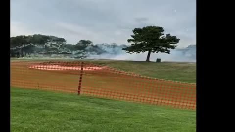 firework explosions, first responders flood Cape Cod golf course