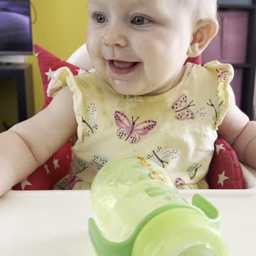 Baby Kayla Laughs Playing Peek-a-Boo with Mommy