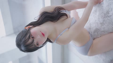 4K 세로룩북 후방주의 꽉 끼는 원피스 뒷태 Ai 실사 ️ Underwear lingerie 란제리 Lookbook 스타킹 boob press 🔥 no panty