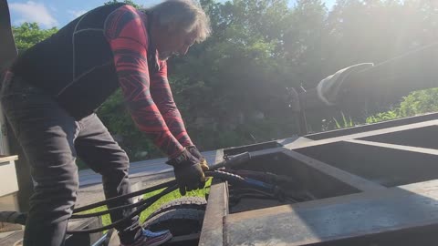 HOOKING UP THE EMPTY BOAT HAULING TRAILER
