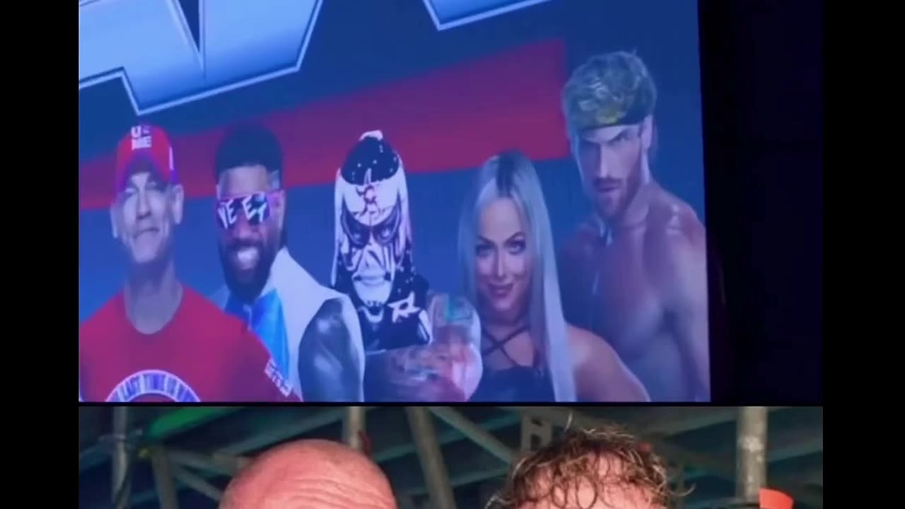 Logan Paul WWE backstage with Triple H 😂