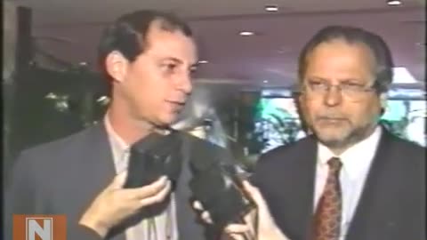 1996 CIRO GOMES, ACOMPANHADO DE JOSÉ DIRCEU, CRITICA DURAMENTE FERNANDO HENRIQUE CARDOSO