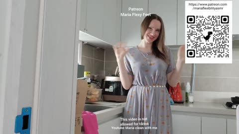 Clean with me dishwashing housewife kitchen cleaning asmr #NUDE #NAKED