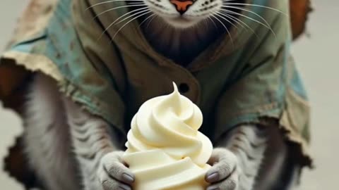 Fallen Ice Cream Cat