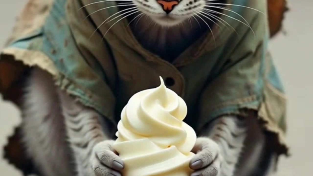 Fallen Ice Cream Cat