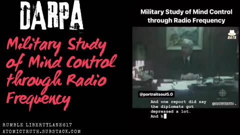 Low Radio Frequency As a Weapon ~ DARPA