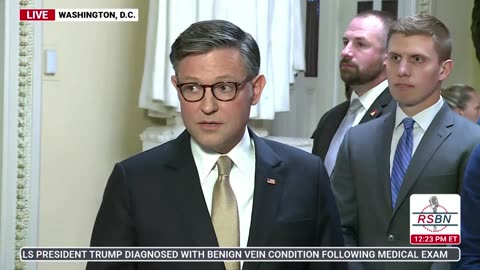 WATCH: Speaker of the House Mike Johnson Delivers Remarks to Reporters - 7/23/25