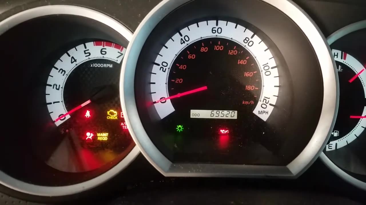 Reset oil light 2011 Toyota Tacoma
