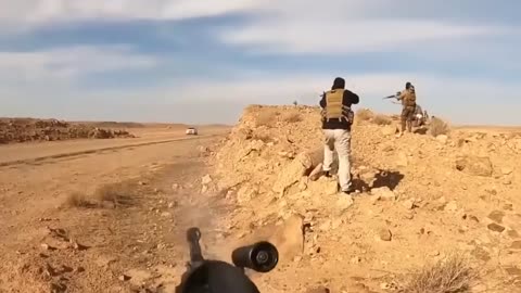 Speeding ISIS Truck Ambushed At Close Range Full Version in Description