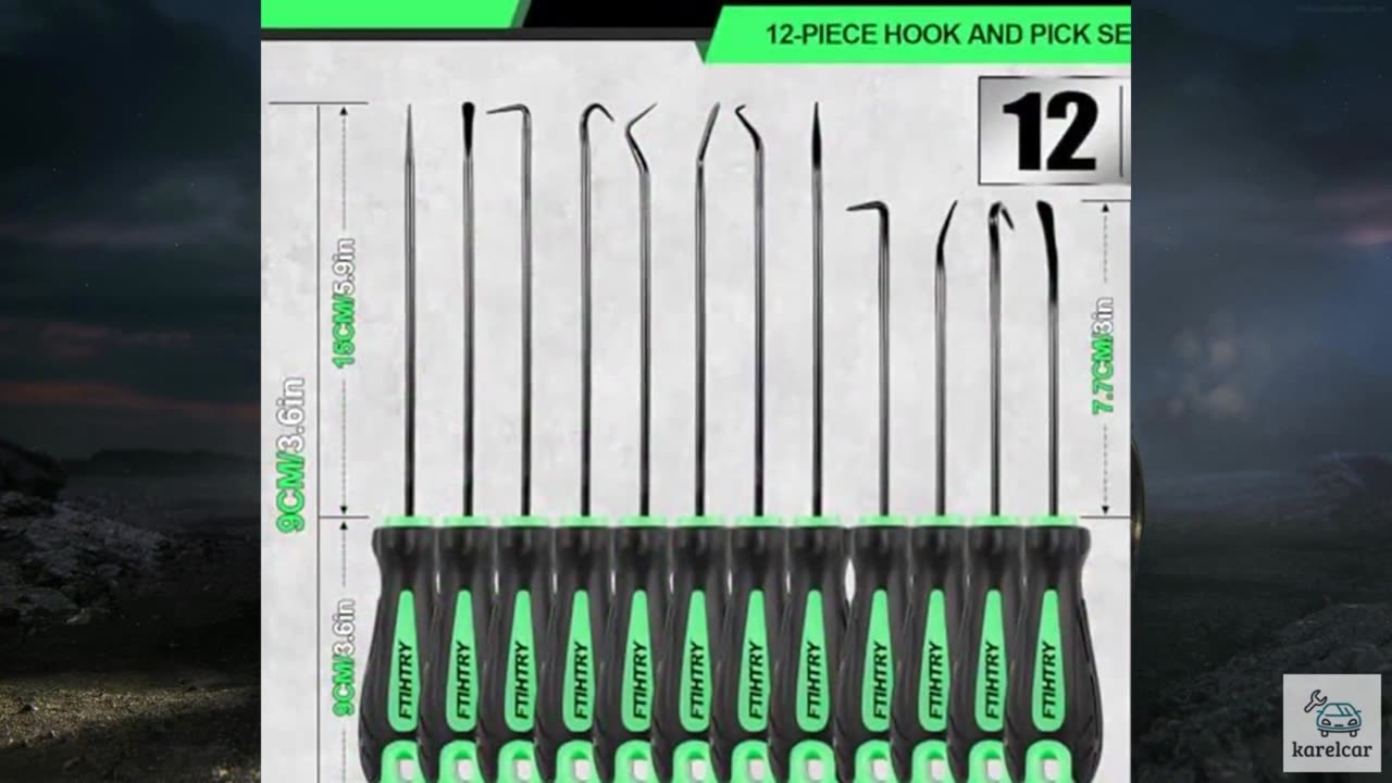 FTIHTRY 12-Piece Pick and Hook Tools Set, Pick Tool Set Car Auto Oil Seal/O-Ring