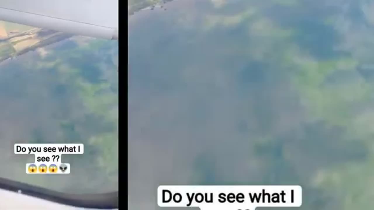 Une étrange masse de lumière a été vue sous l'avion