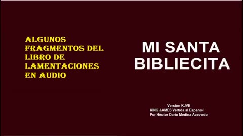 MI SANTA BIBLIECITA 25 Lamentaciones