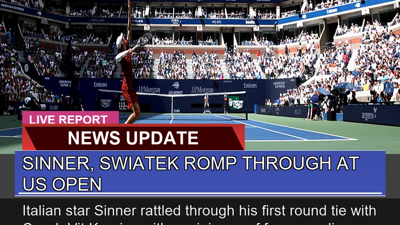 Sinner Swiatek Romp Through at US Open