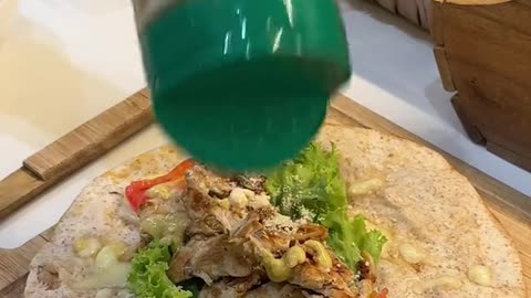 Chicken Ceasar Salad Wrap homecooking