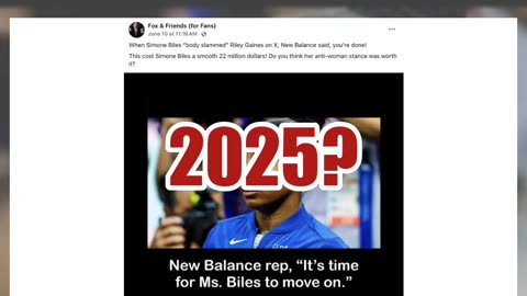 Fact Check: New Balance Did NOT End '$22 Million Contract' With Simone Biles