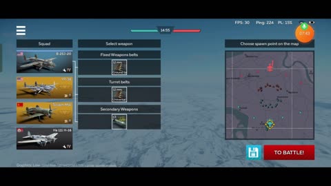 WT Tandem B25 He111 gameplay