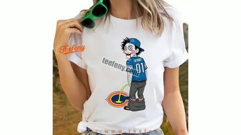 Detroit Lions Billy Puppet Halloween Chicago Bears Rivalry Shirt Vintage