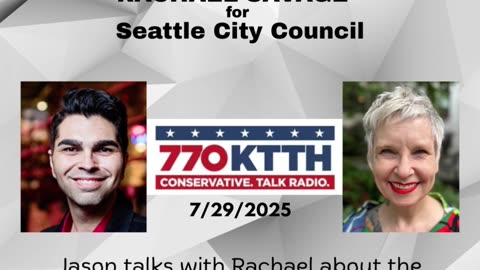 Rachael Savage on the Jason Rantz Show 7/29/2025