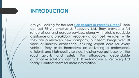 Best Car Repairs in Parker's Green