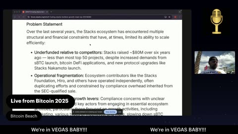 Bitcoin Vegas Live - DeOrganized Media at #Bitcoin2025
