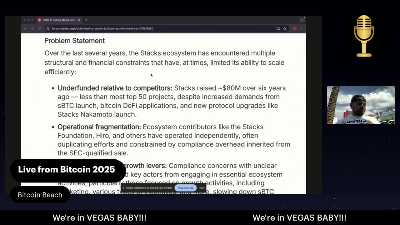 Bitcoin Vegas Live - DeOrganized Media at #Bitcoin2025