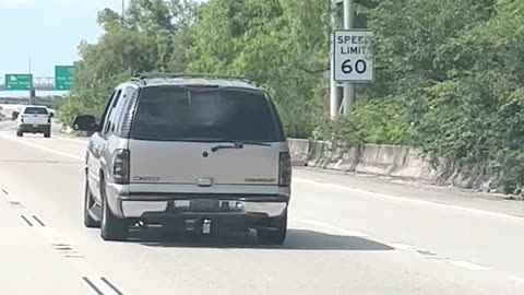 SUV Bounces Down Nola Road