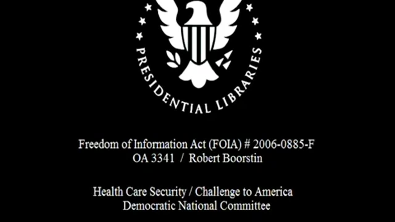 DNC Health Care Security⁄Challenge to America (1994)(FOIA