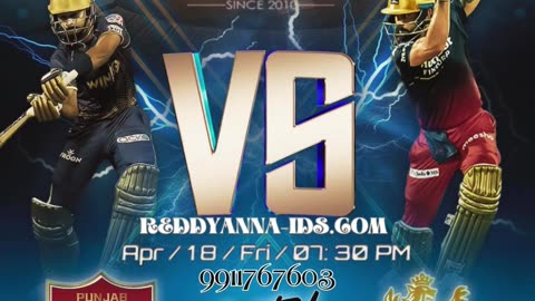 Get Your Reddy Anna Book for RCB vs PBKS Showdown in IPL 2025.