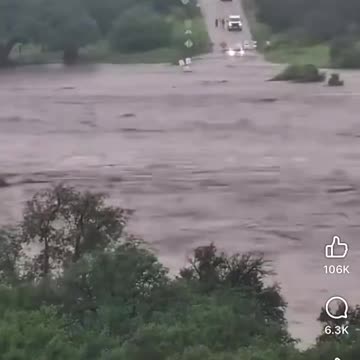 Time-lapsed video showing the rise of the Guadalupe River in Texas.