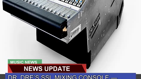 Dr Dres Ssl Mixing Console Used on Songs by Em