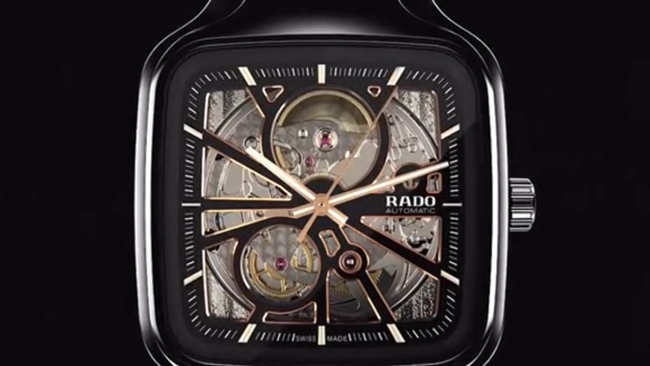 Rado True Square Swiss Automatic Watch with Ceramic Strap, 21 (Model: R27083202), Silver