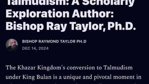 Esau, Amalek to Khazars and Talmudism.. History of the small hats