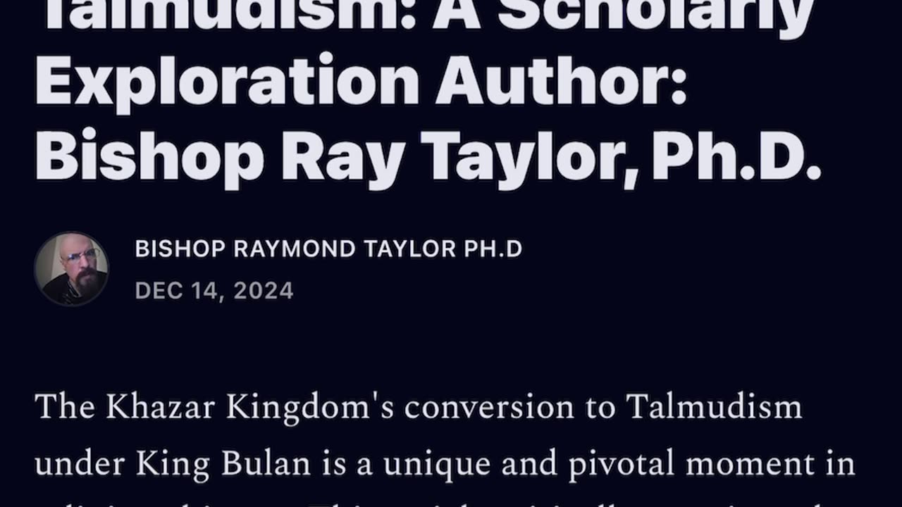 Esau, Amalek to Khazars and Talmudism.. History of the small hats