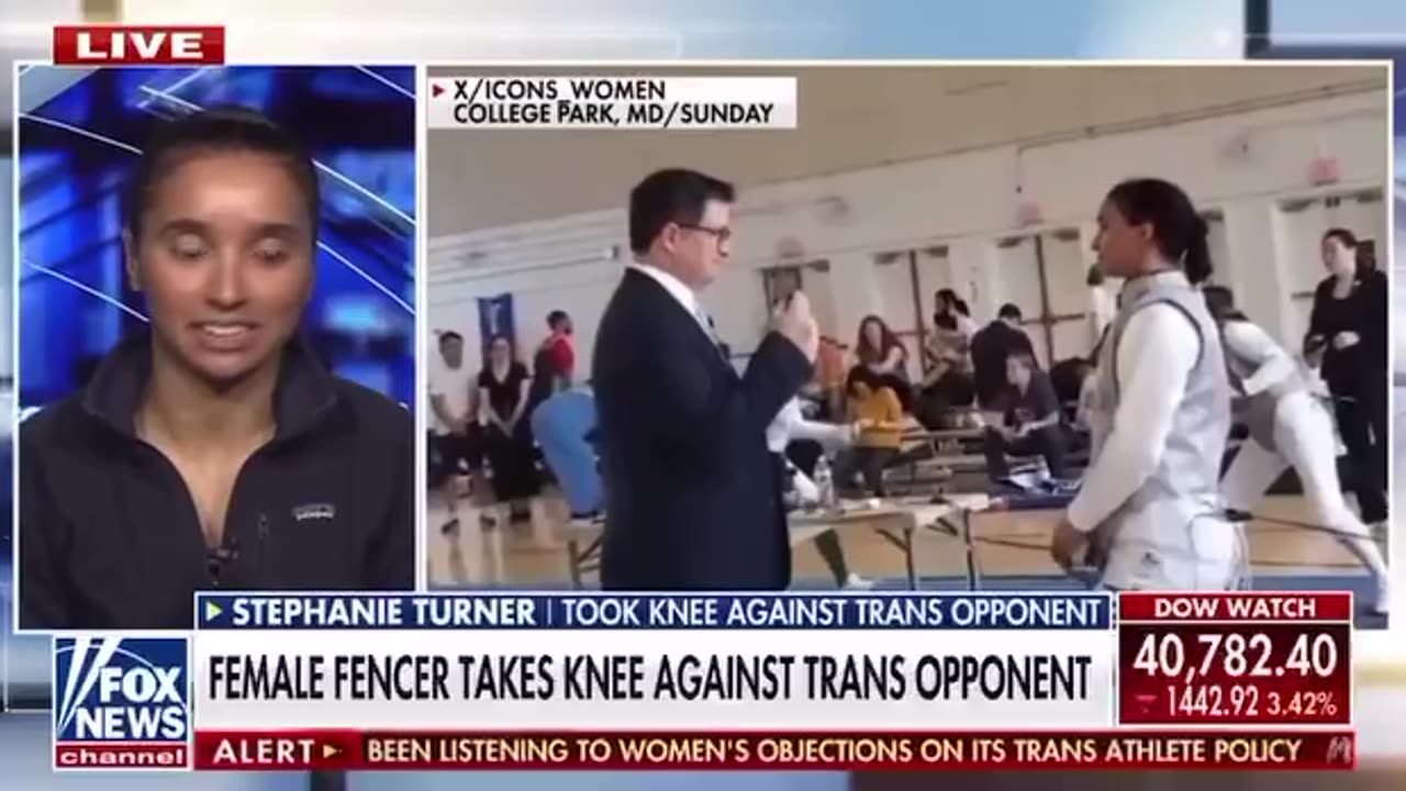 Stephanie Turner female fencer who took a knee speaks out.
