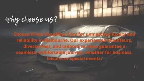 Prime Chauffeur Cars – Melbourne’s Trusted Luxury Chauffeur Service