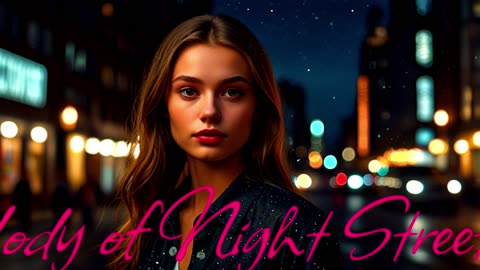 RAP. Song Melody of Night Streets..