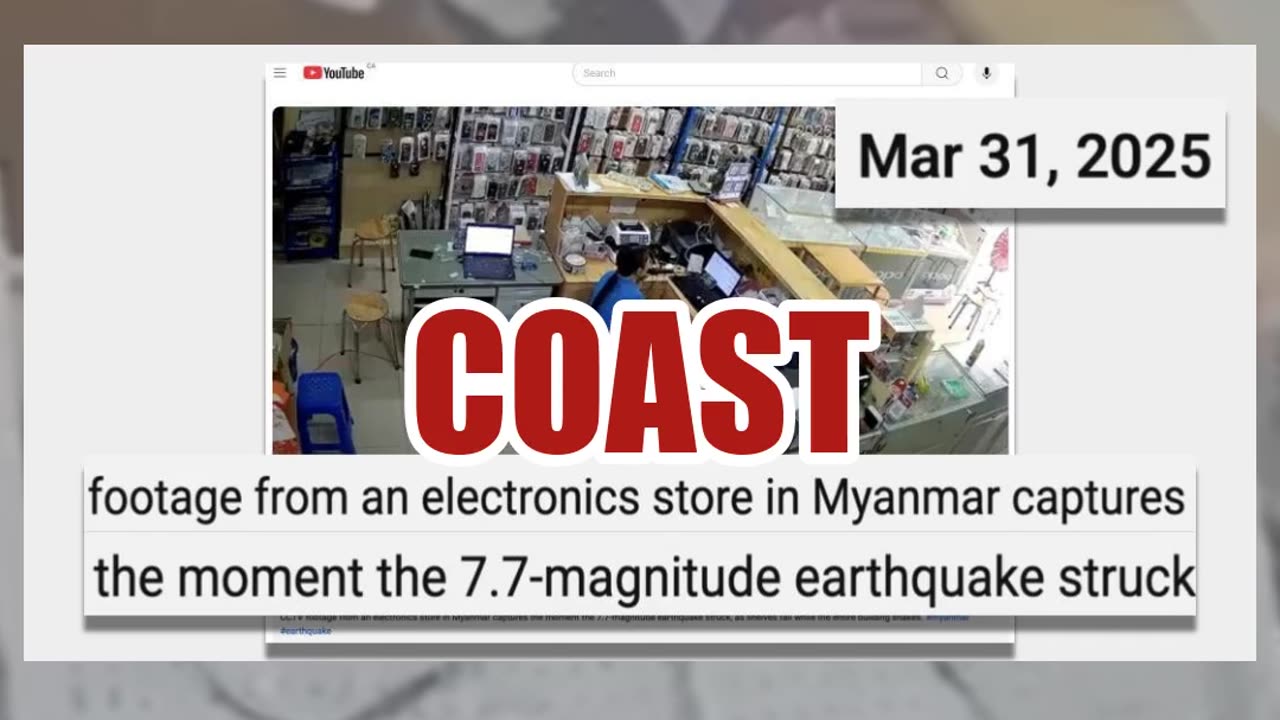 Fact Check: Video Of Shelves Crashing On Store Clerk Does NOT Show Russian Quake --- Myanmar 2025