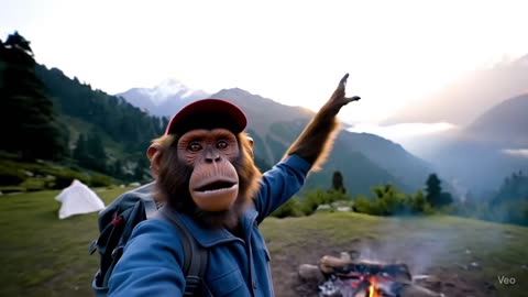 "Tinku Ka Jungle Camp 🏕️🔥 | Bandar Ki Camping Night!"