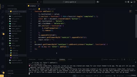 28.9 -Building a Voice Based AI Cursor IDE Clone
