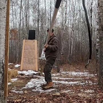 Threading Power Cable Through Pipe_ Easy Woodwork Setup! #homesteading #offgrid