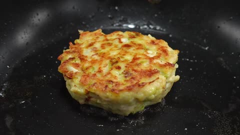 Cabbage tastes better than meat! Just grate cabbage, Cheese Cabbage Pancakes for Breakfast