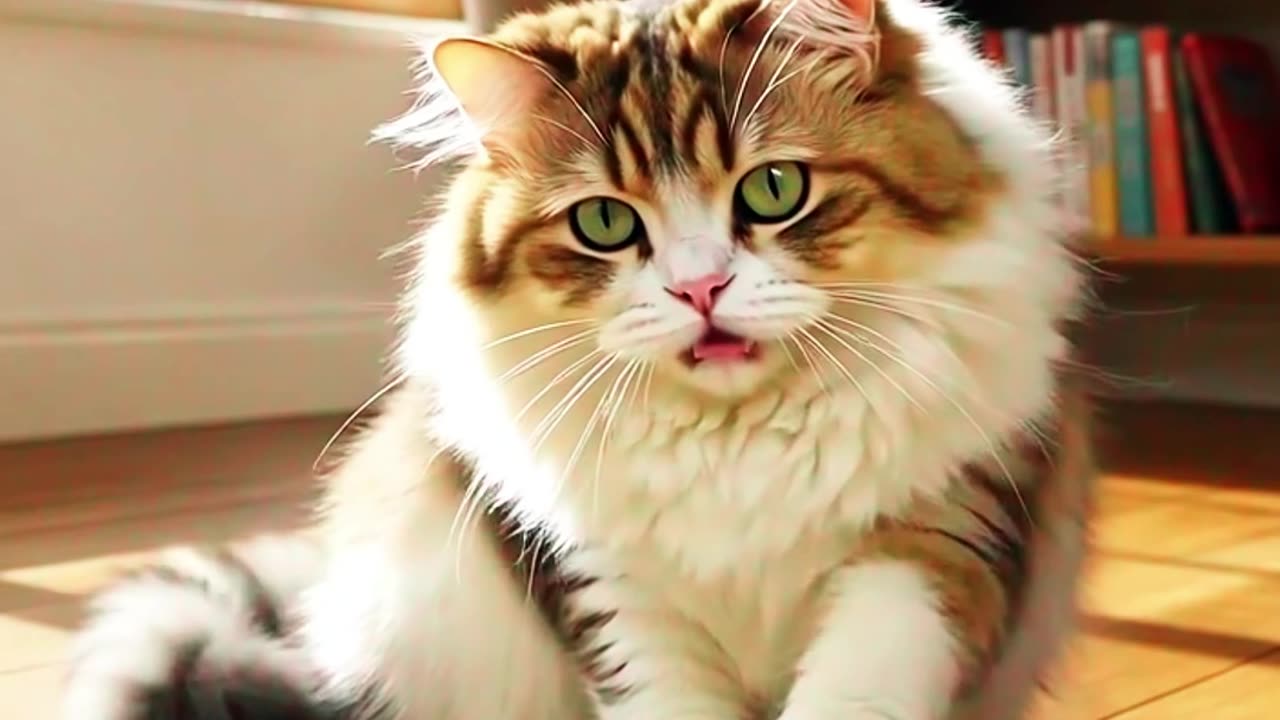 Cat play with mouse