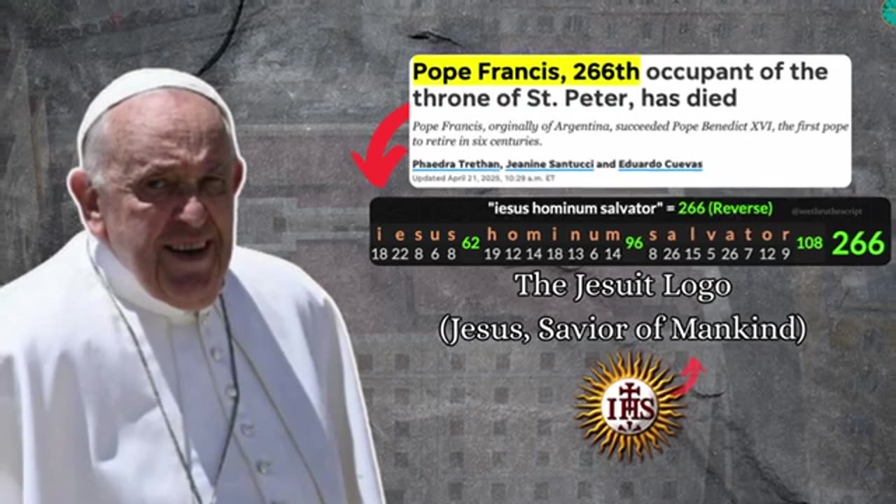 THE DEATH OF POPE FRANCIS [BY THE NUMBERS] SEETHRUTHESCRIPT