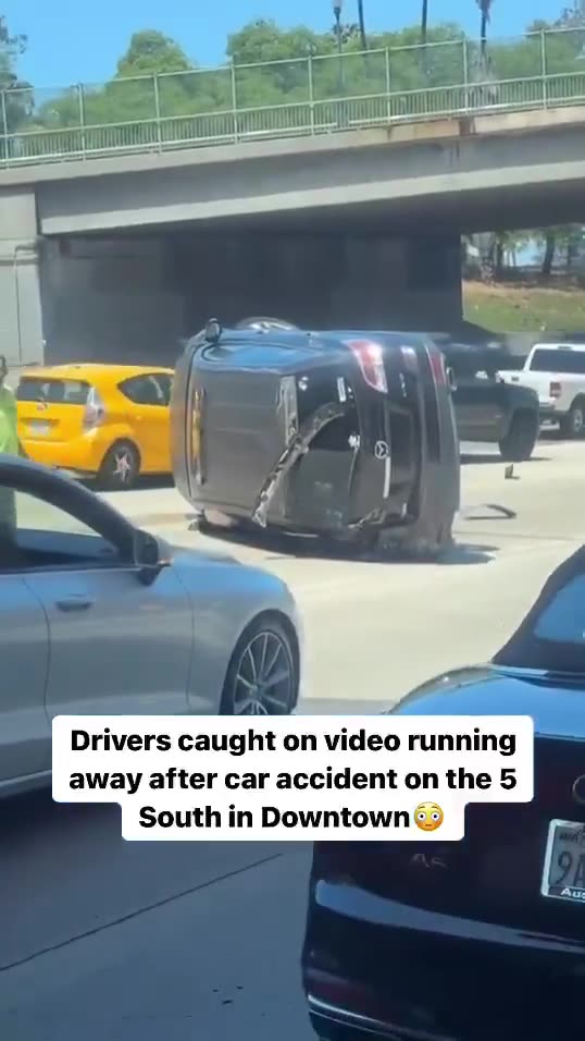 Illegal Aliens Flee Scene After Flipping Vehicle on Commiefornia Highway