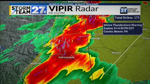 JUNE 27 2025 WKBN 27 FIRST NEWS TRACKING SEVERE WEATHER PART 4