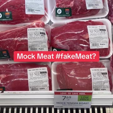 Want regular food prices?? Eat mock meat instead 🤮🤮🤮