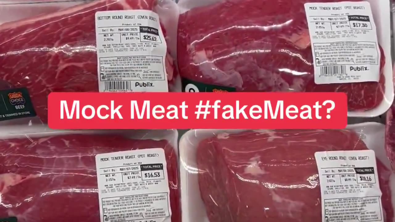 Want regular food prices?? Eat mock meat instead 🤮🤮🤮