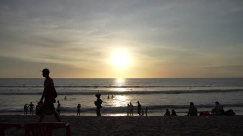 Golden Sunset at Kuta Beach, Bali