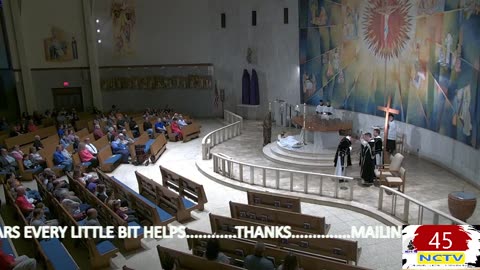 NCTV45 CATHOLIC MASS HOLY SPIRIT PARISH TENABRAE SERVICE 7:00 PM APRIL 18 2025