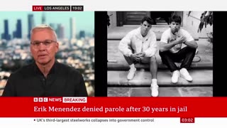 Erik Menendez denied parole three decades after killing his parents in LA | BBC News